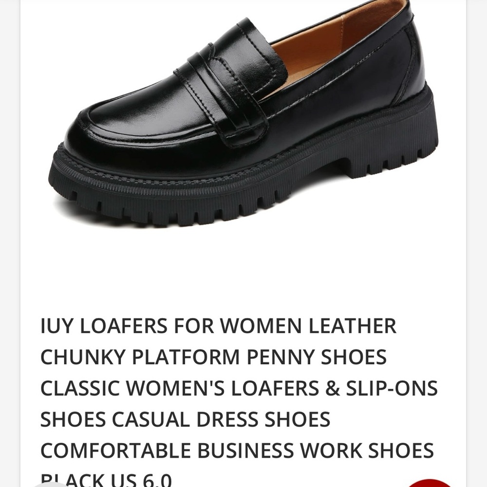 Women's Black Leather Loafers
